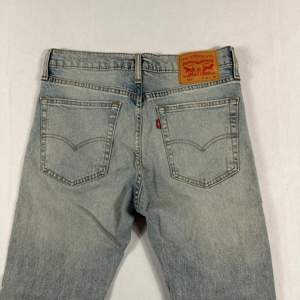 Levi's 510 Skinny Fit Jeans‎ Light Wash Denim 31x30 Mens Casual Classic Style